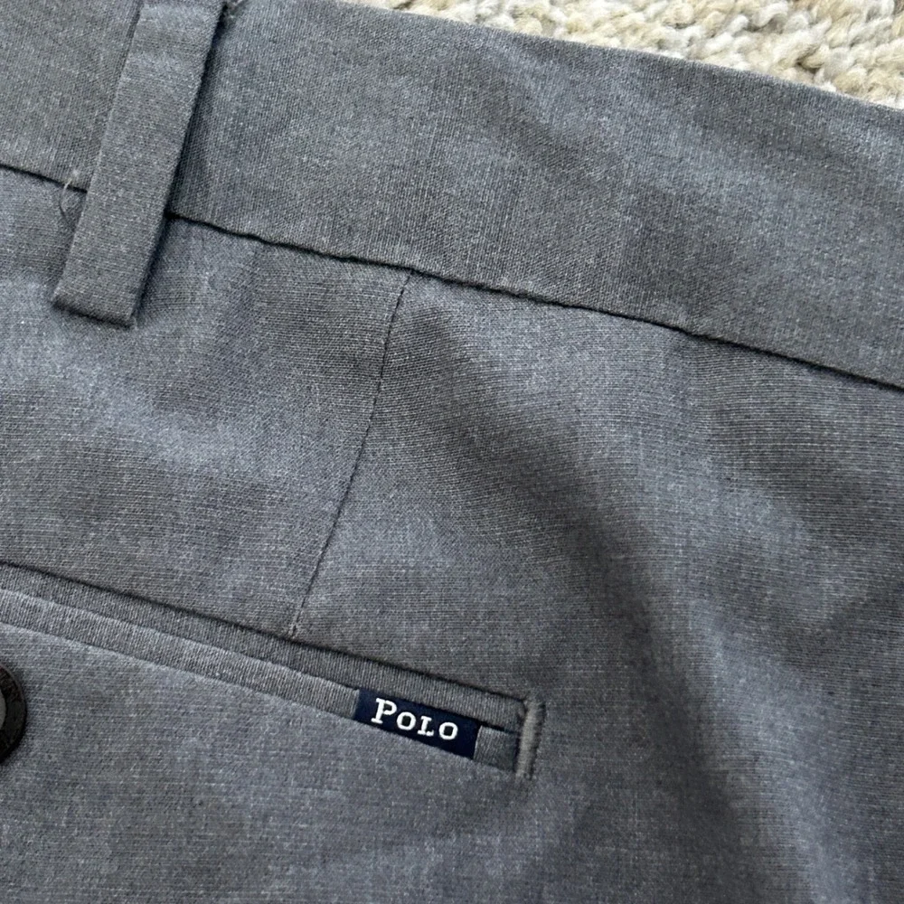 Polo Ralph Lauren Dress Pants 42X30‎ Gray Stretch Classic Fit Trousers Cotton